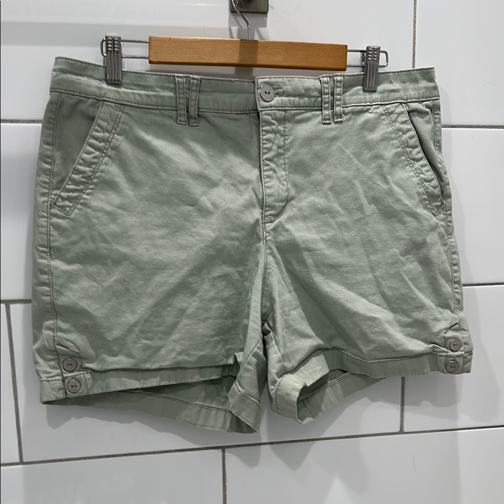 Gloria Vanderbilt Women's Green Casual Shorts